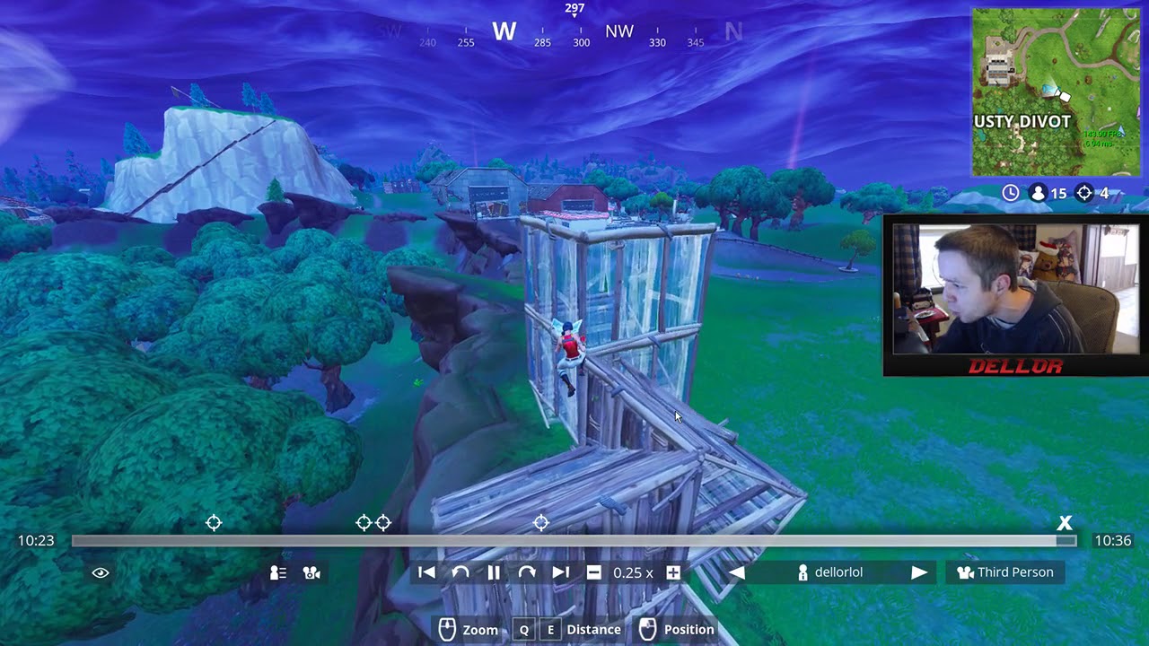 Dellor rages after he can't propertly build in fortnite battle royale ...