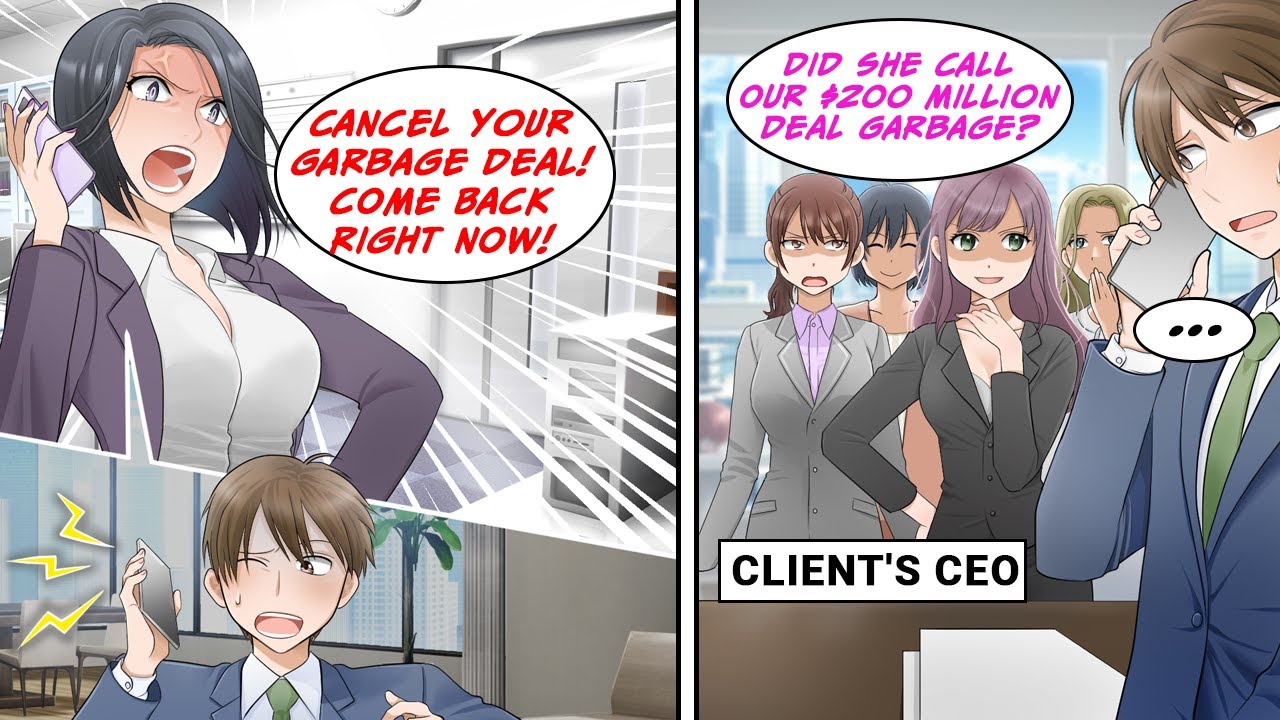 [Manga Dub] My Female Boss called to cancel My deal and ordered Me to return...