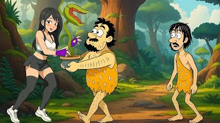 Tifa Lockhart vc Caveman Cartoon. Animation Funny