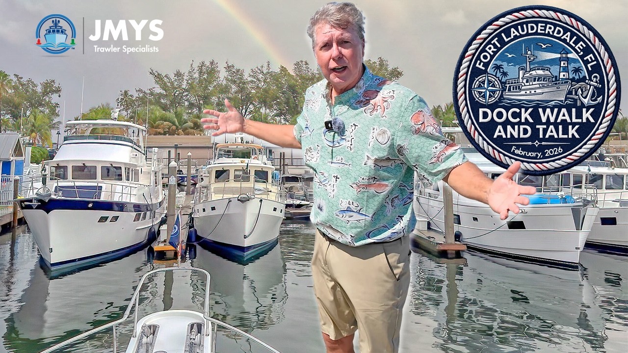 ⁣Dock Walk and Talk – Fort Lauderdale, Florida - TrawlerFest 2026