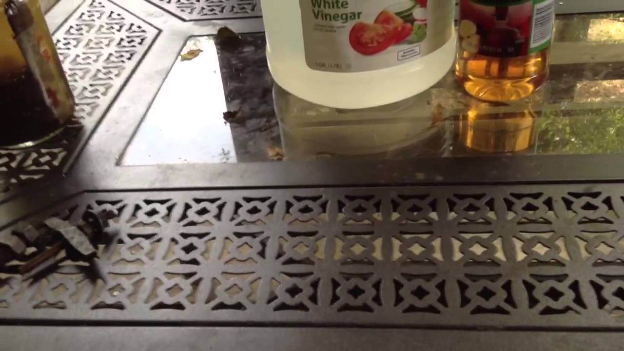 How to remove rust from metal - YouTube