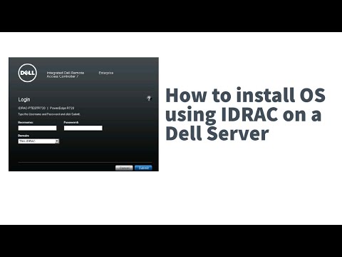 How to install OS using IDRAC on a dell server