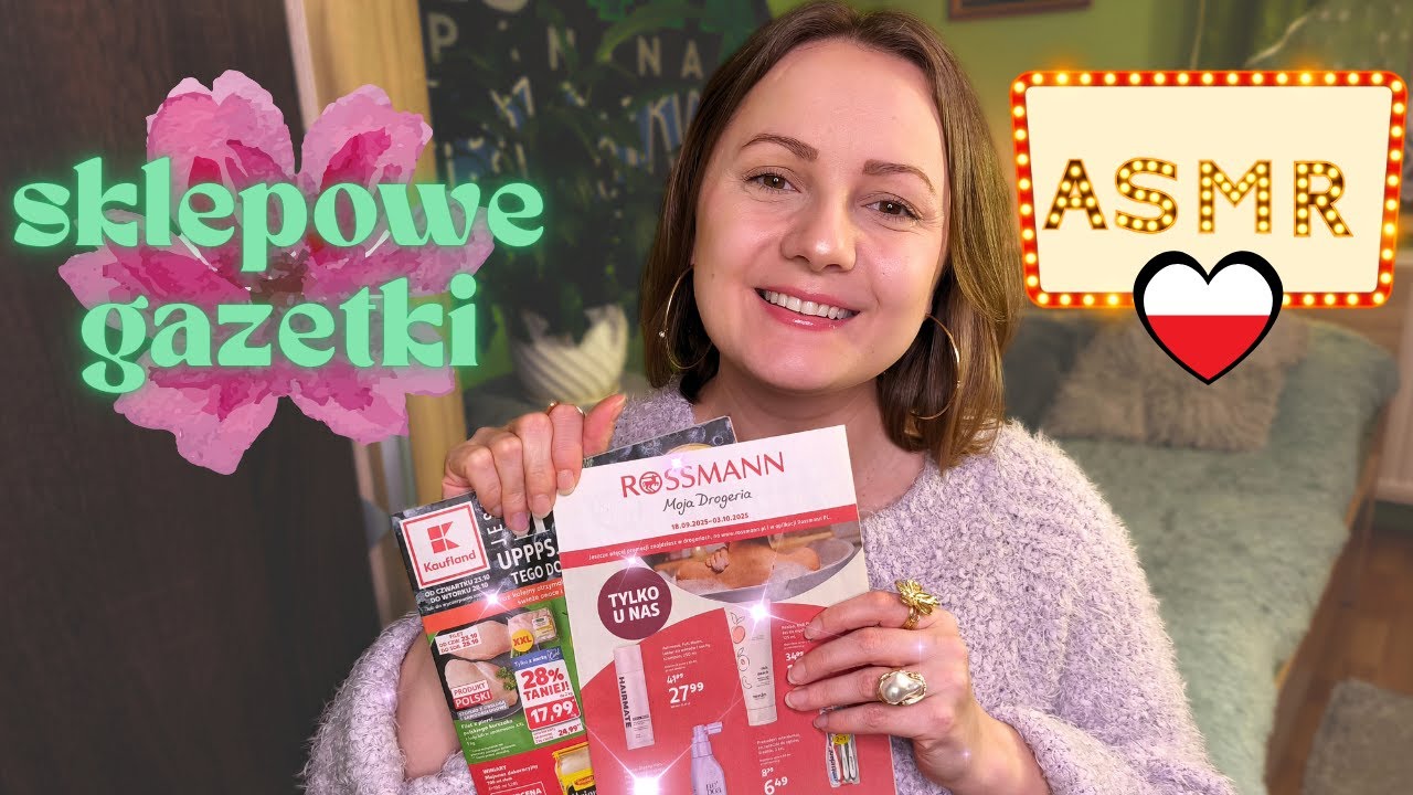 ASMR po polsku SKLEPOWE GAZETKI📰👀🧐(soft talking/store flyers discussion/hands sounds/mouth sounds)