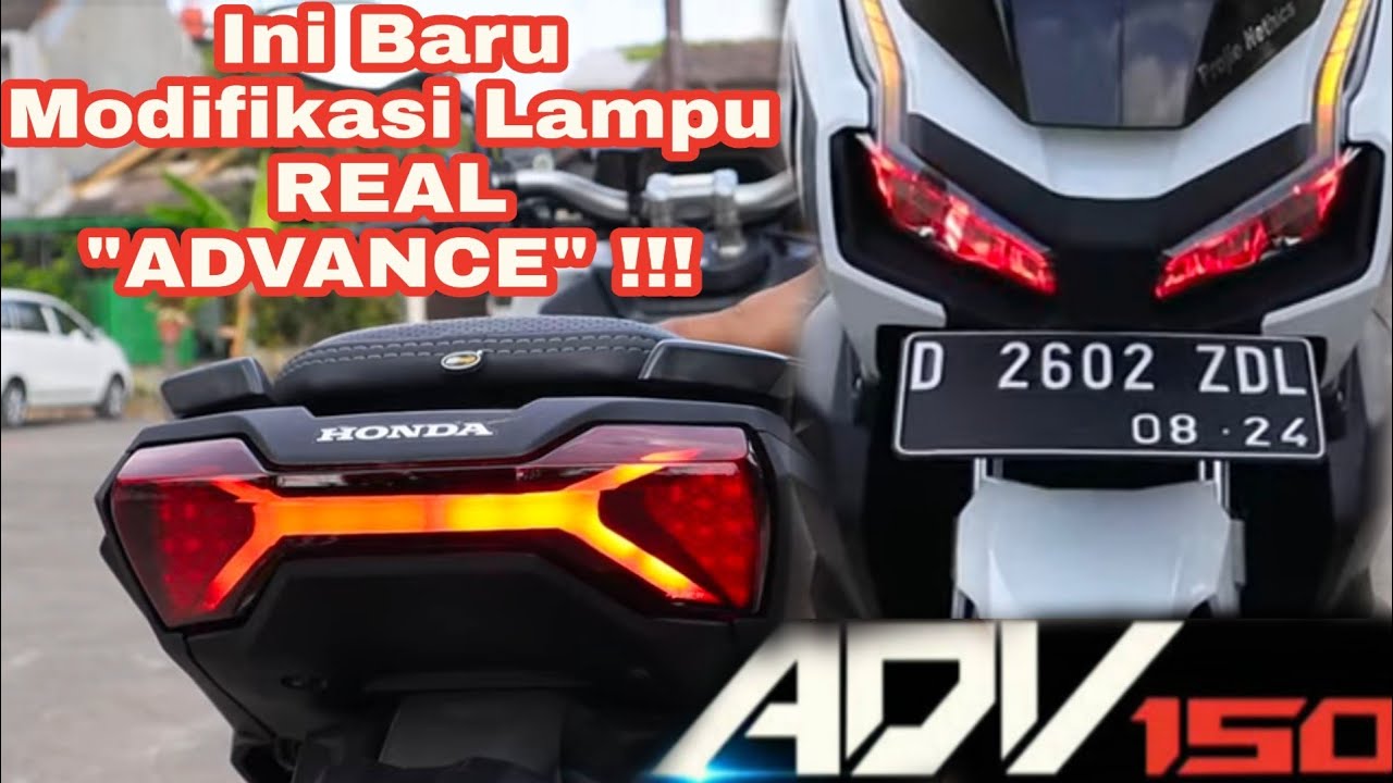 MODIFIKASI LAMPU HONDA ADV 150 YouTube