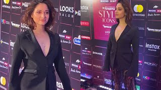 Tamanna Bhatia Looks Stunning in Black Outfit At Hungama Icon Awards Show