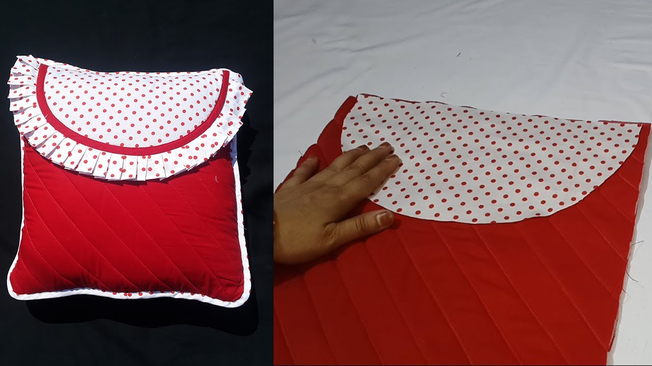 Designer Cushion Cover Cutting and Stitching (Full Tutorial) YouTube