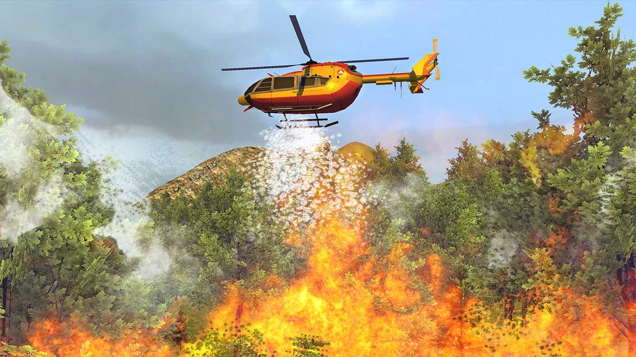 Fire Helicopter Force MOD APK cover