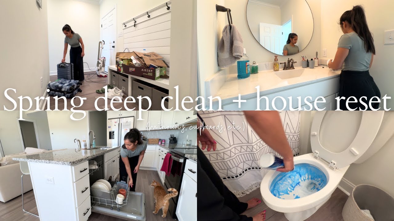Spring deep clean + house reset | clean with me | cleaning motivation ...