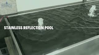 Discover the Magic of Stainless Reflection Pool | Infinity Design & Adjustable Bubblers Bubbler Breakthrough Creating Masterpiece Water Features In Your Pool
