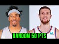 The most random nba players to score 50 points