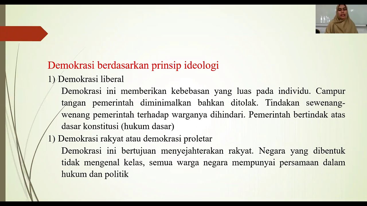 Demokrasi Berdasarkan Prinsip Ideologi Dalam