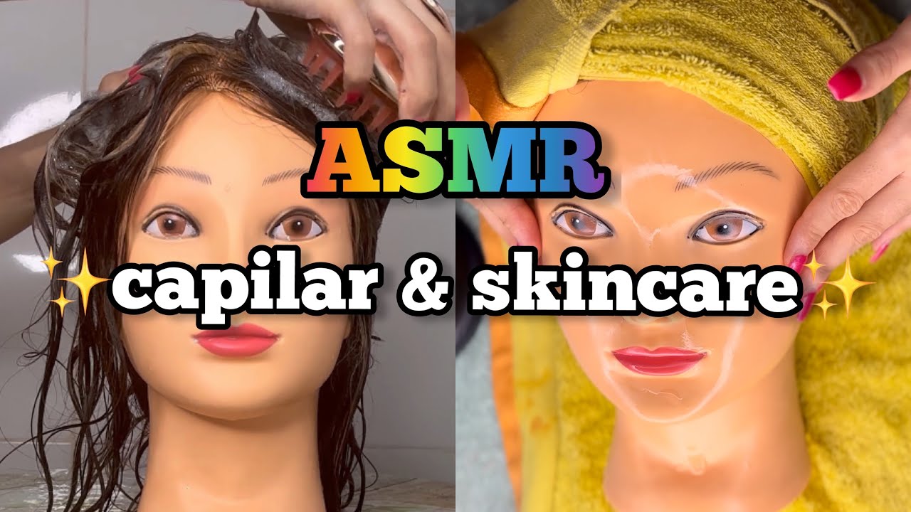 ASMR PARA DORMIR😴 Lavado de cabello🧼, masaje💆🏽‍♀️ y skincare🧖🏽‍♀️| Ralladamente✨