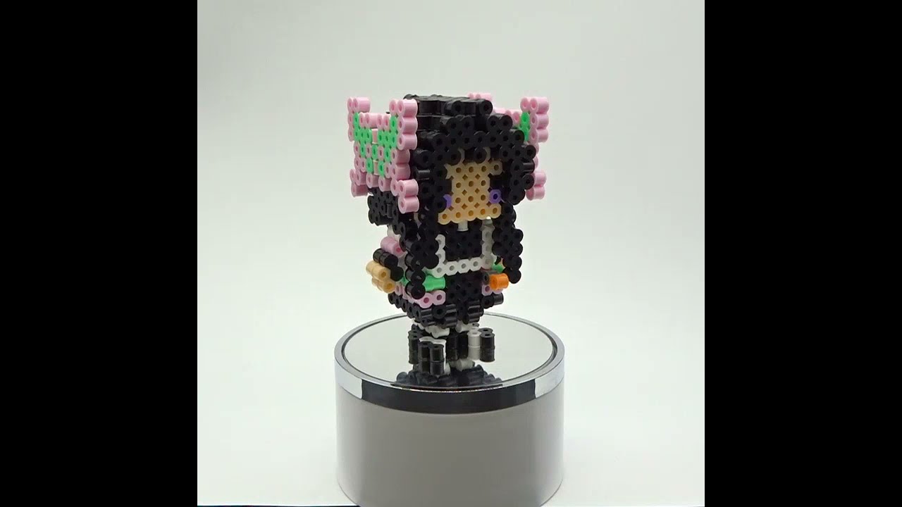 アイロンビーズ3d 鬼滅の刃より 胡蝶 カナエ こちょう かなえ たこやき の いろいろちまちま 作りましたー