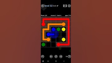 How To Solve Flow Free Rainbow Pack Level 32 6x6 Board Walk Through Solution Walkthrough
