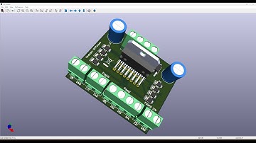 How to Design an H-Bridge L298N Motor Driver in KiCad + 3D Model | Full Tutorial