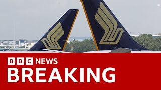Thumbnail for One dead as London to Singapore flight hit by turbulence | BBC News