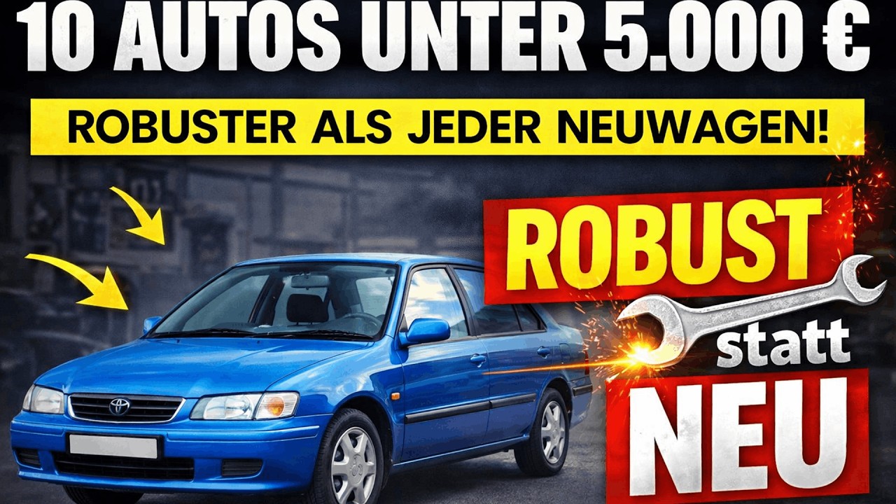 5000 € & kaum totzukriegen – Diese 10 Autos schlagen jeden Neuwagen!