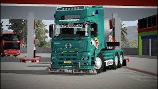 mod truk Hino dan mod truk Fuso trailer