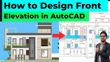 How to Design a front elevation in AutoCAD | AutoCAD Software Tutorial