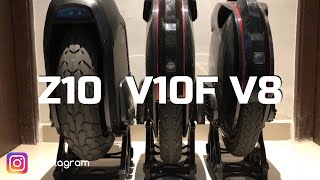 Ninebot Z10 Vs Inmotion V10F Vs Inmotion V8 Quick Look Comparison