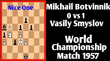 Mikhail Botvinnik vs Vasily Smyslov || World Championship Match, 1957 #chess