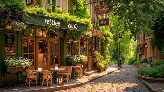 Relaxing Coffee Jazz ☕ Quiet Outdoor Café Ambience with Smooth Jazz for an Uplifting Mood 🎶