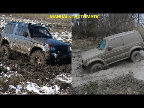 Mitsubishi Pajero Off road !!! Manual vs Automatic