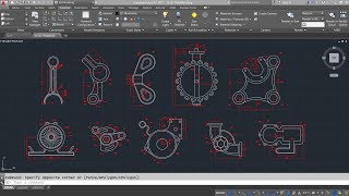 AutoCAD 2D Sketch Training For Beginner | 10 Models | Live Streaming screenshot 2