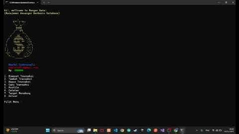 DEMO APLIKASI MANAJEMEN KEUANGAN