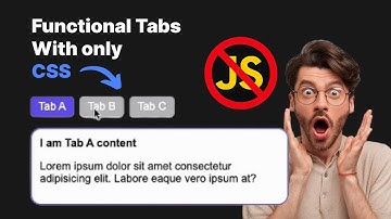 Functional tabs using only CSS (no JavaScript)