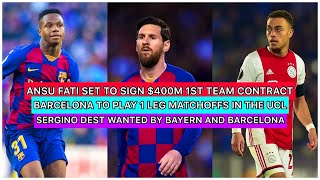 It has been reported that barcelona are ready to give ansu fati a new
contract will keep him permanently in the 1st team. his release clause
is likely t...
