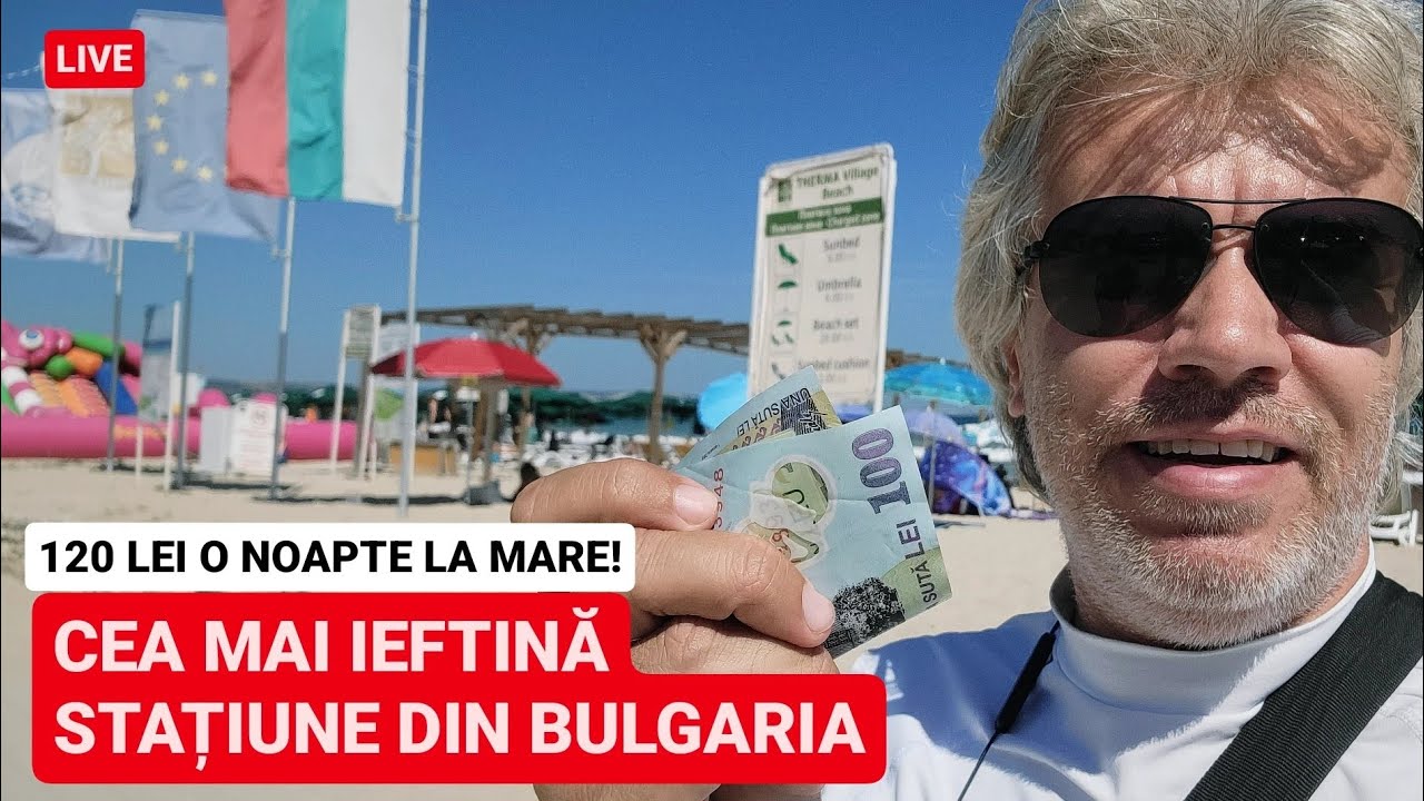 🔴 STAȚIUNEA ieftină din BULGARIA, KRANEVO - 120 LEI CAZAREA, 23 LEI o SHAORMA, 25 LEI un ȘEZLONG 🤩