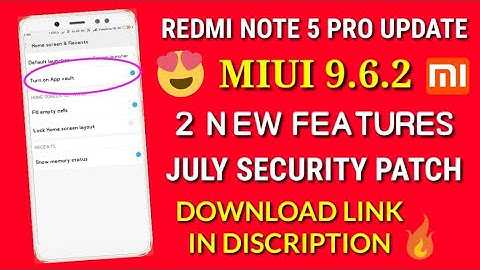 Miui 9.6.2.0 OEIMIFD | Redmi note 5 pro stable miui 9.6.2 update | new features | miui 9.6.2 update