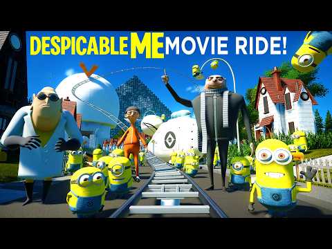 DESPICABLE ME!  Backlot Movie Roller Coaster (POV)