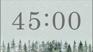 45 Minute Winter Forest Timer (Piano Tones at End)