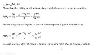 How to Show a Utility Function Satisfies that More is Better