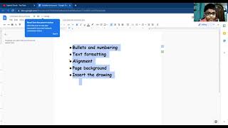 Part 2 - Basic text formatting option applying in a google word document