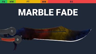 Butterfly Knife Marble Fade - Skin Float And Wear Preview
