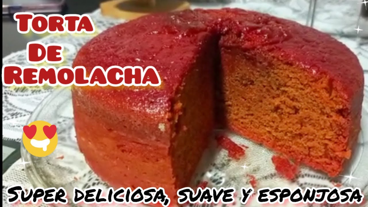 LA MEJOR TORTA DE REMOLACHA, super deliciosa, suave y esponjosa, económica y rendidora (fácil) 😋👌💗