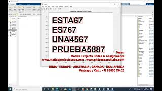 OCR CHARACTER RECOGNITION MATLAB CODE www.matlabprojectscode.com