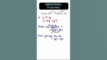 DERIVATIVES: Product Rule