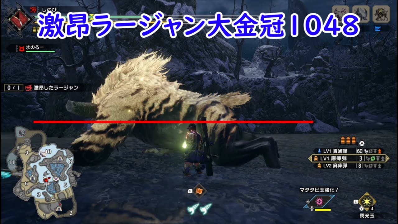 激昂ラージャン最大金冠サイズ1048 大きさの参考にどうぞ
