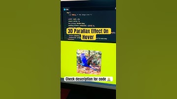 3D Parallax Effect On Hover #3d #parallax #html #shorts
