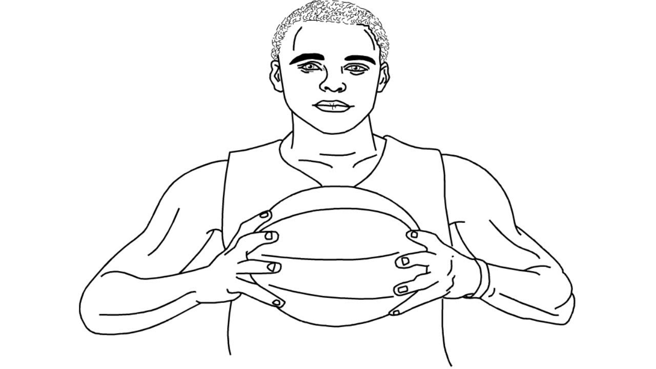 how to draw Stephen Curry face || Easily step by step