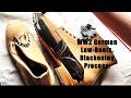 Blackening WW2 German M37 Leather Low-Boots for Under $10.