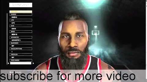 NBA 2K16 HOW TO CREATE JAMES HARDEN