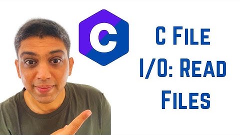 C Programming Tutorial for Beginners - C File I/O: Read Files