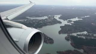 Awesome Wing Vapor! American A321-231 landing in Charlotte