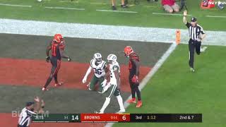Browns/Jets  Baker Mayfield Carlos Hyde went crazy