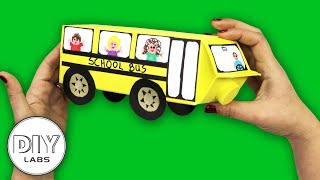 Recycled Milk Carton SCHOOL BUS Craft | Fast-n-Easy | DIY Labs Recycled Milk Carton SCHOOL BUS Craft | Fast-n-Easy | DIY Labs